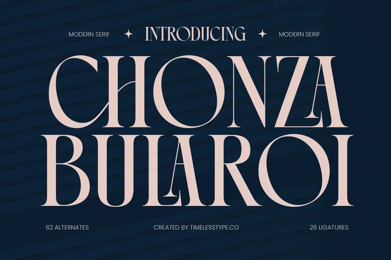 Chonza Bularoi – Modern Serif Font font preview