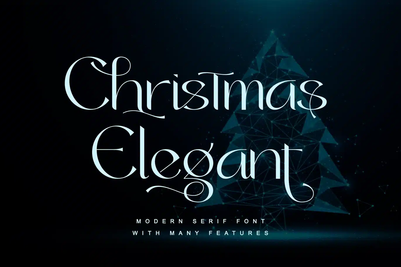 Christmas Elegant Font font preview
