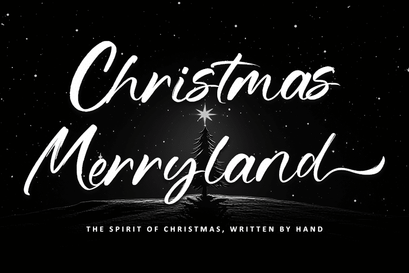 Christmas Merryland – Personal use Font font preview