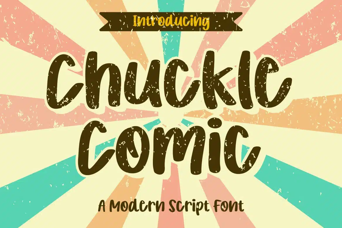 Chuckle – A Modern Comic Font font preview
