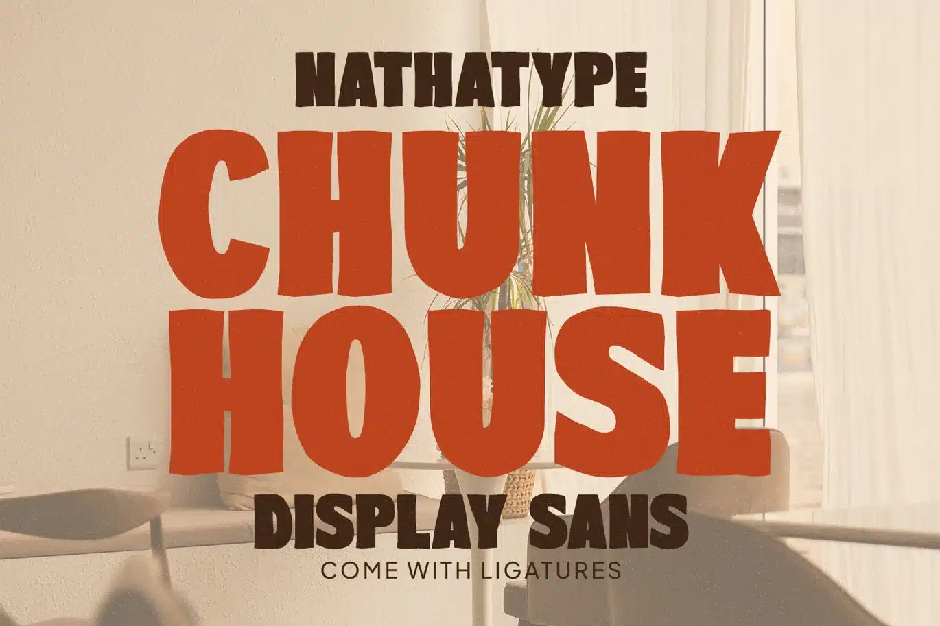 Chunk House – Bold Display Sans Serif Font font preview