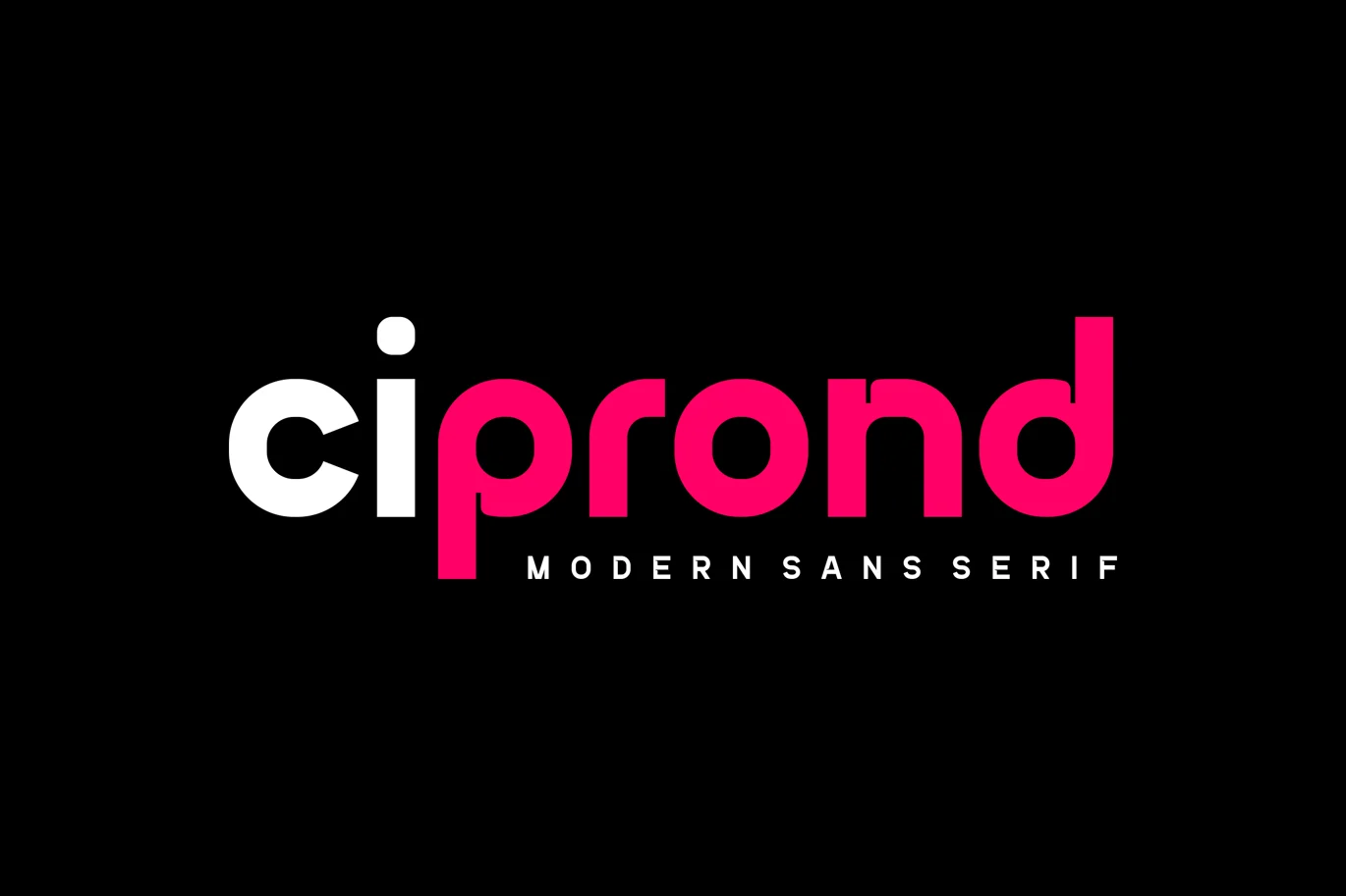 Ciprond – Modern Sans Serif Font font preview