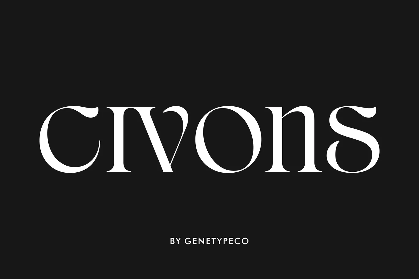 Civons – Elegant Modern Serif Logo Fonts font preview