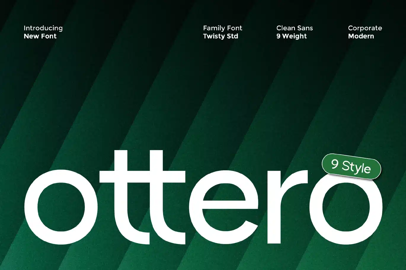 Clean Sans Serif Family Font – Ottero font preview
