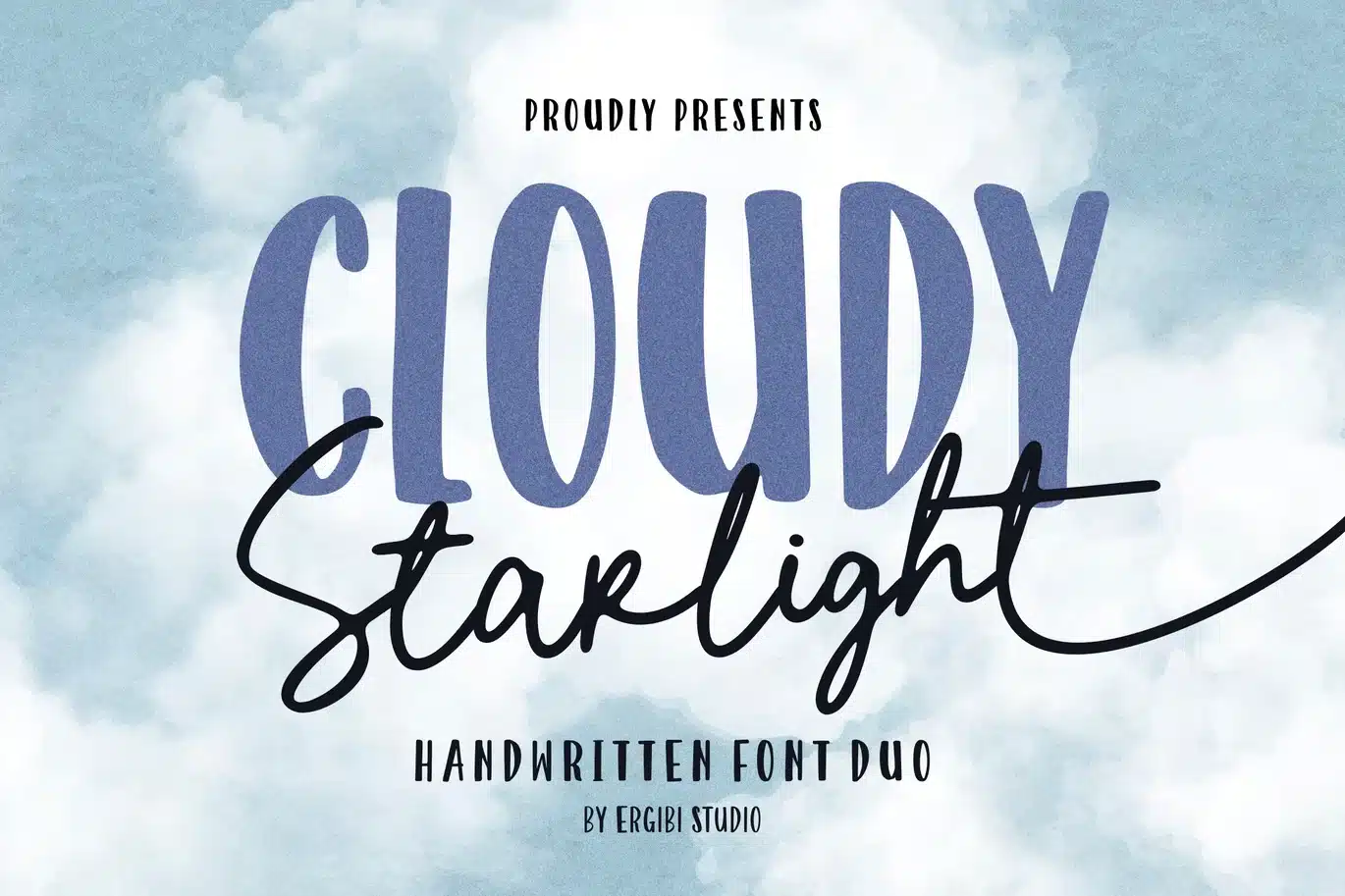 Cloudy Starlight Font font preview