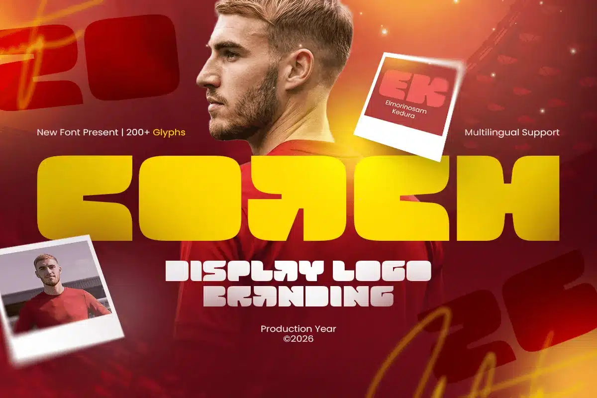 Coach – Display Logo Branding Font font preview