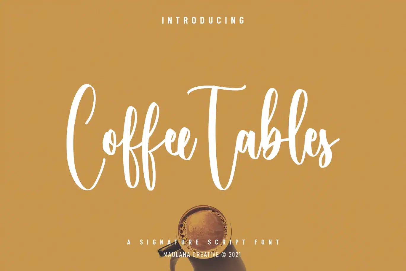 Coffee Tables Script Font font preview