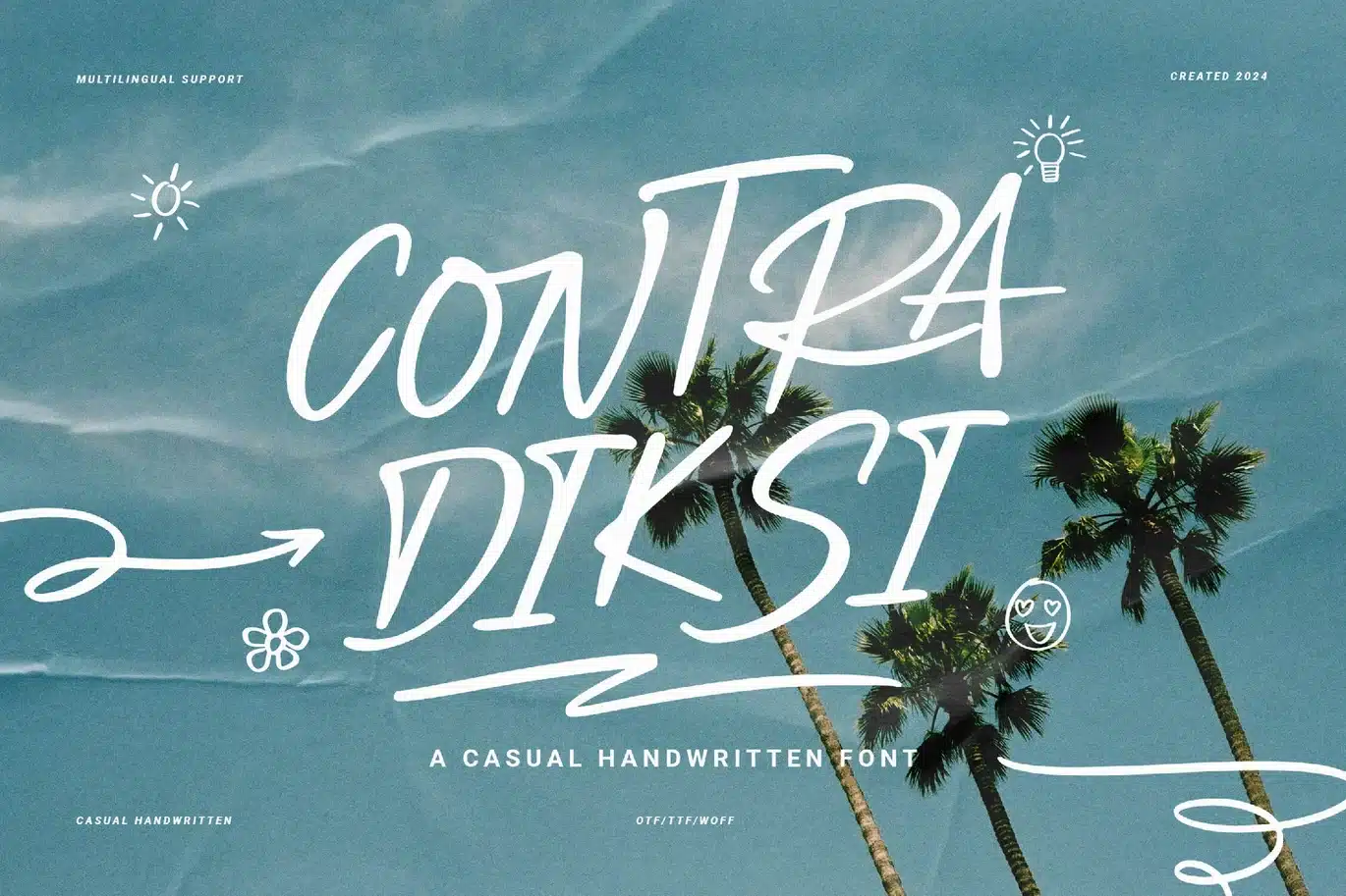 Contra Diksi | Casual Handwritten Font font preview