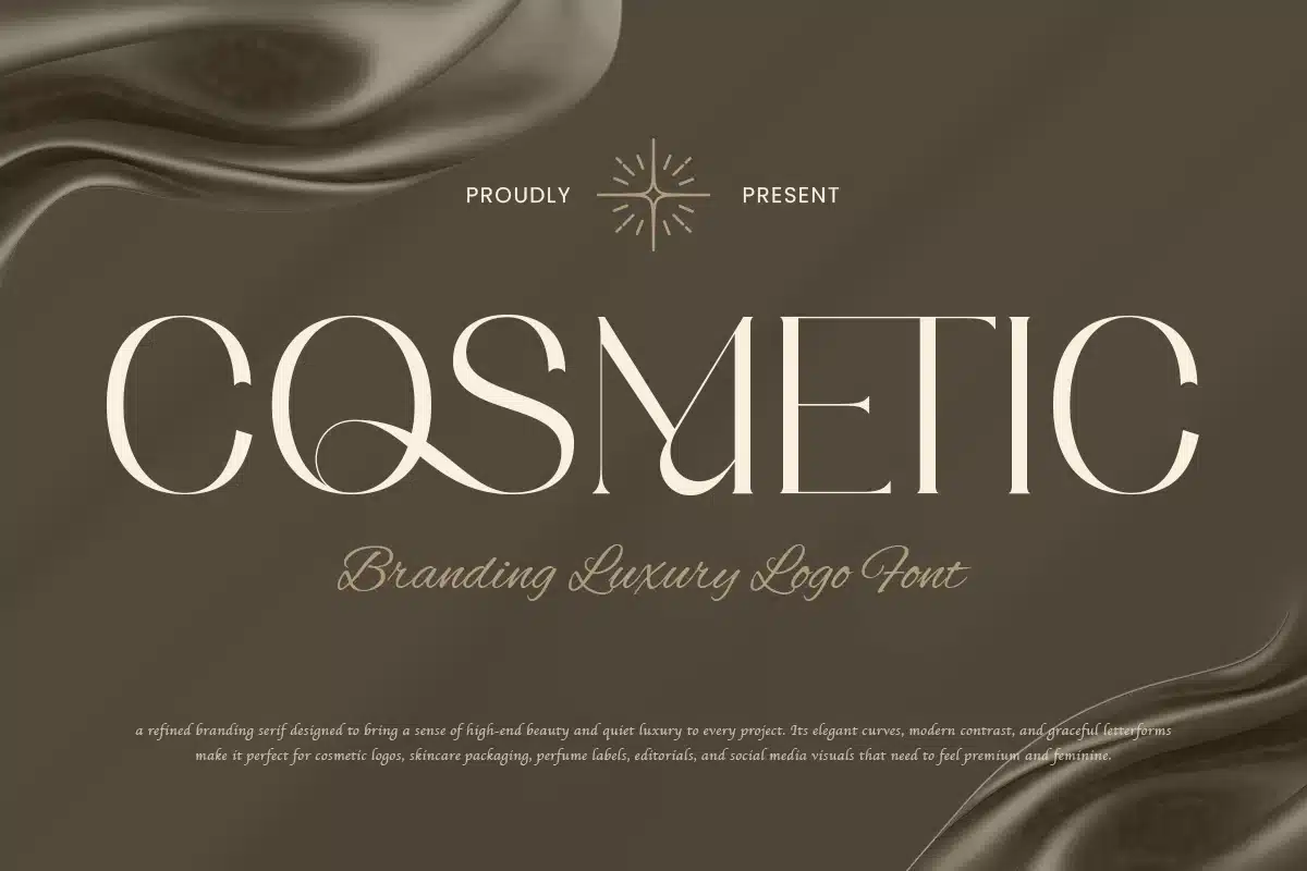 Cosmetic – Branding Luxury Logo Font font preview