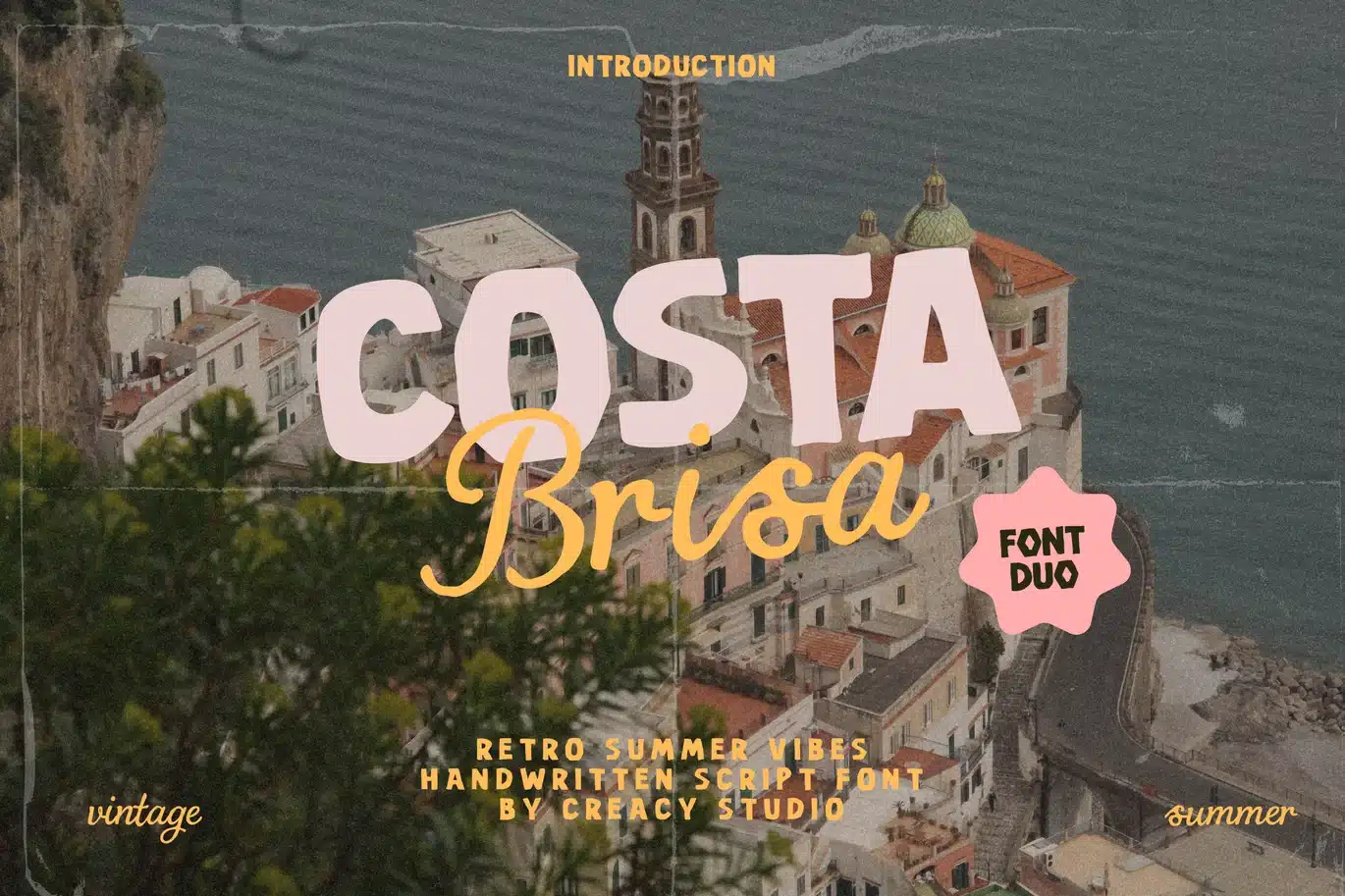 Costa Brisa – Retro Summer Font Duo font preview