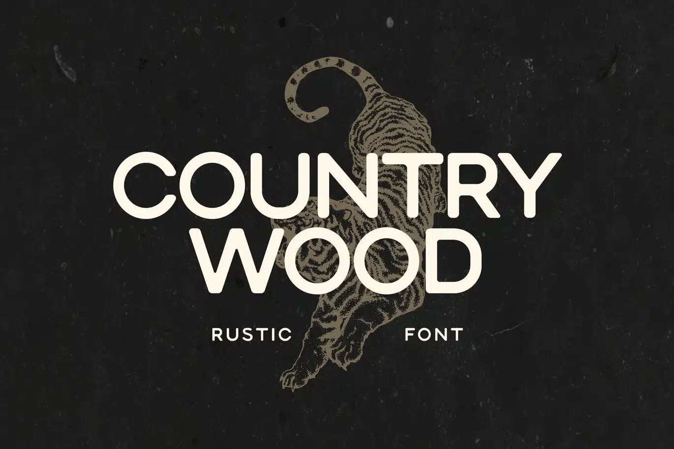 Country Wood Rustic Font font preview