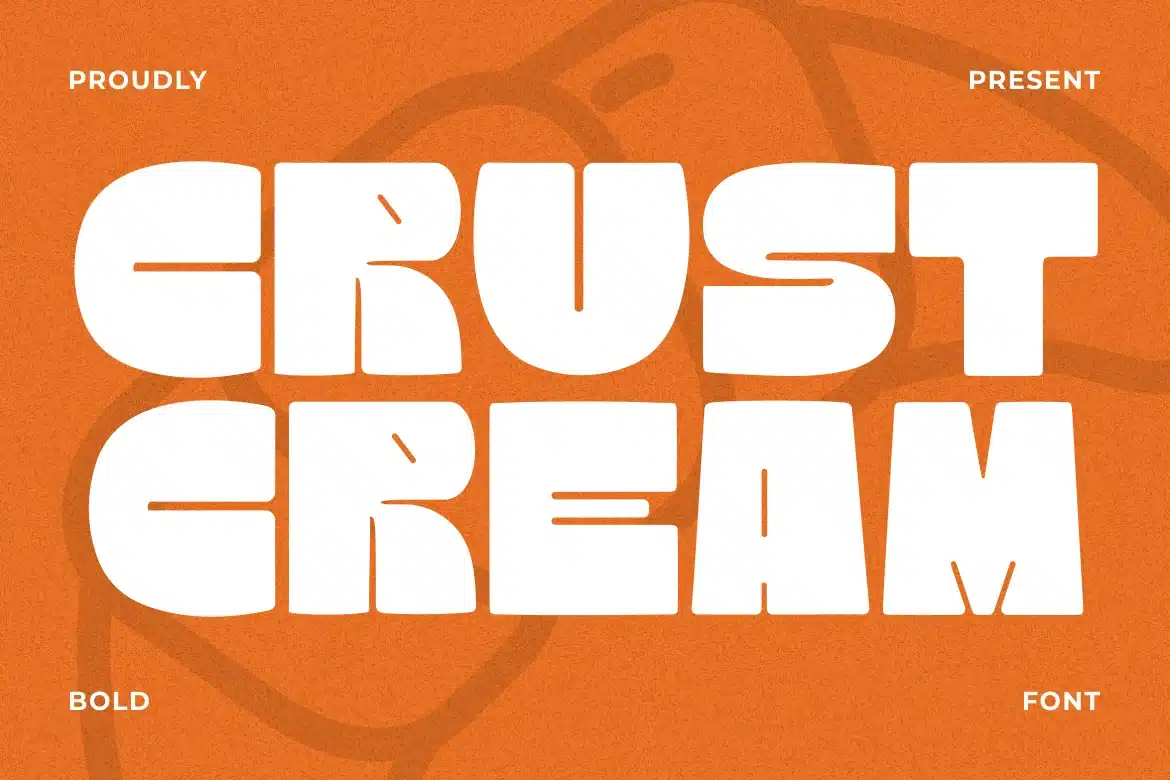 Crust Cream Bold Font font preview