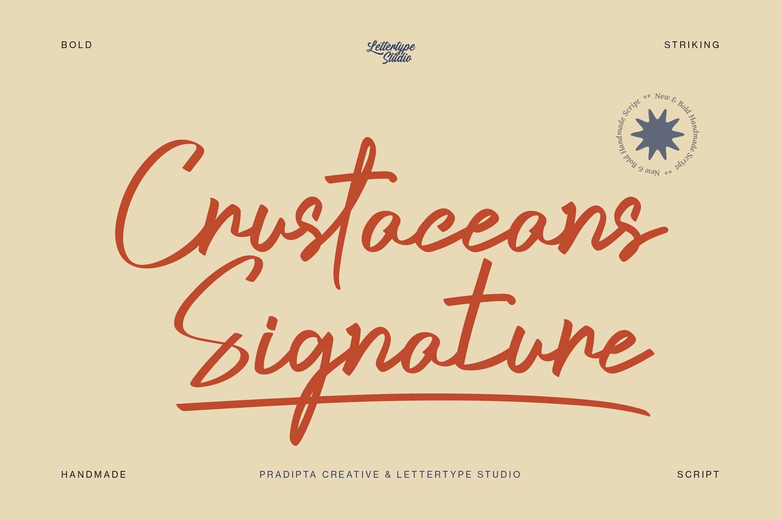 Crustaceans Signature DEMO Font font preview