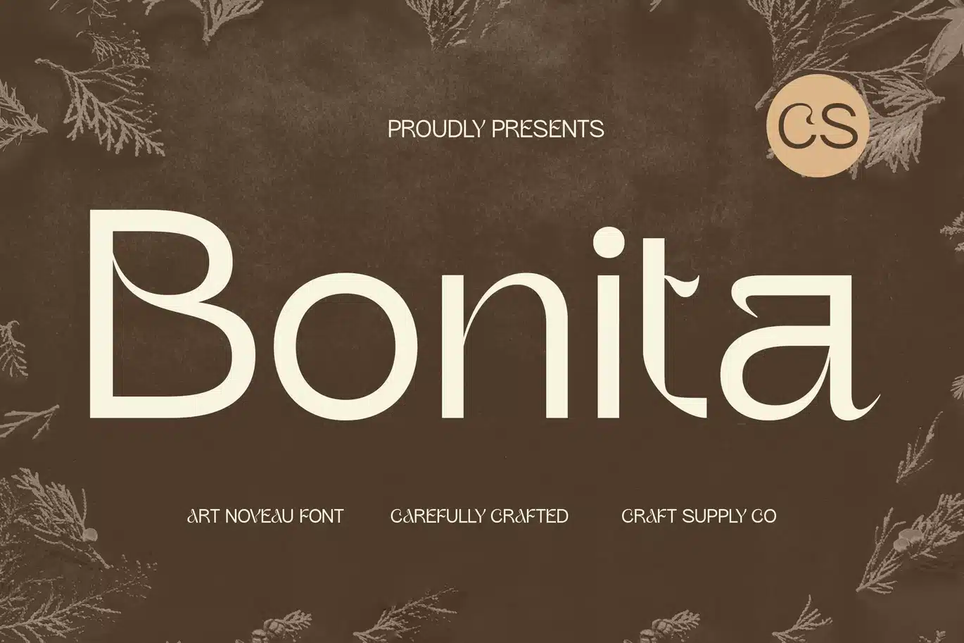 CS Bonita – Art Nouveau Font font preview