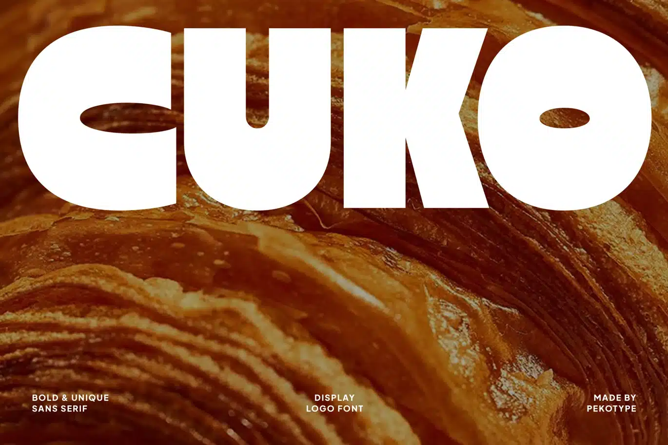 Cuko – Bold Thick Modern Display Font font preview