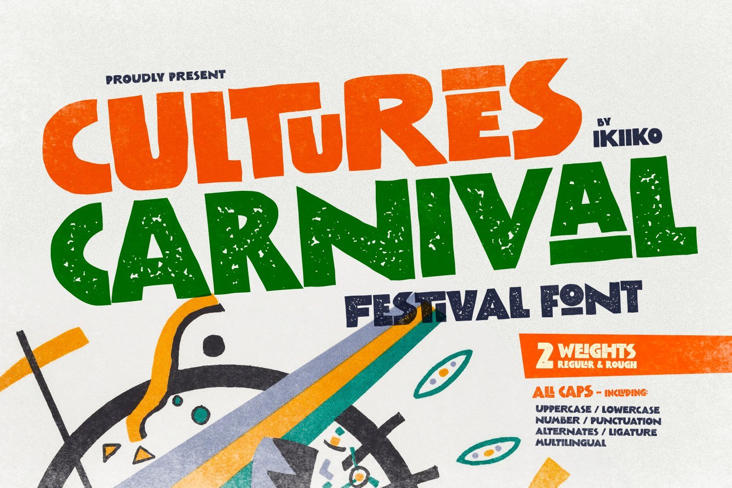 Cultures Carnival – Festival Font font preview