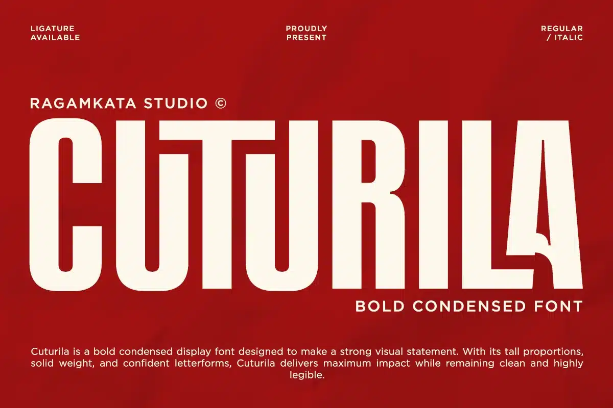 Cuturila – Bold Condensed Sans Font font preview