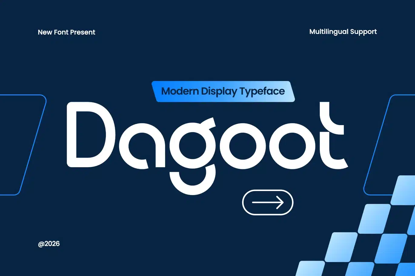 Dagoot – Modern Tech Display Font font preview