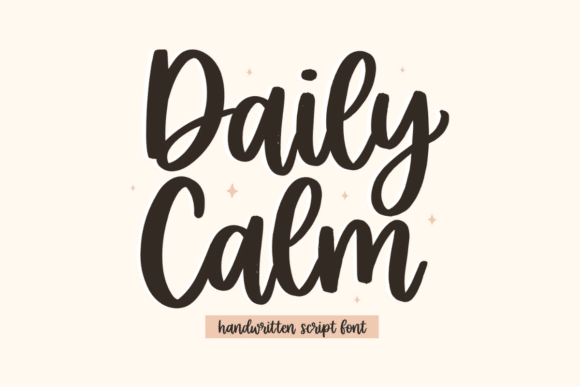 Daily Calm Font font preview