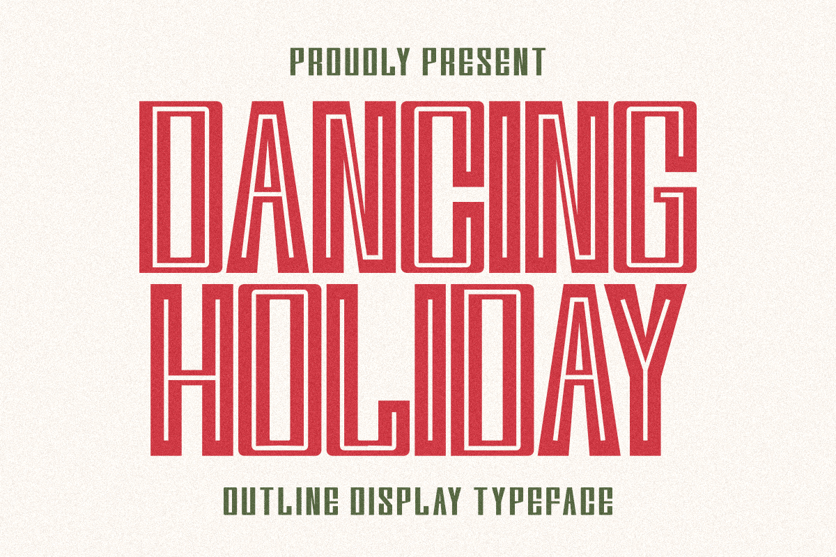 Dancing Holiday Font font preview