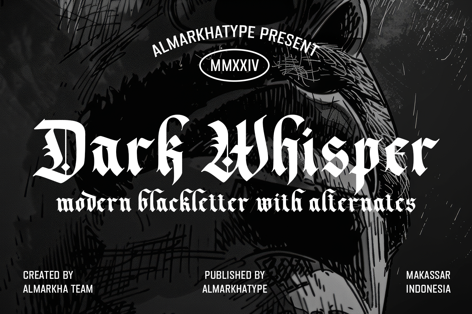 Dark Whisper Font font preview