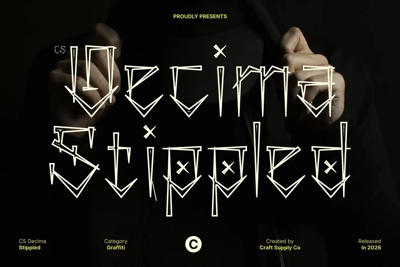 Decima Stippled Font font preview