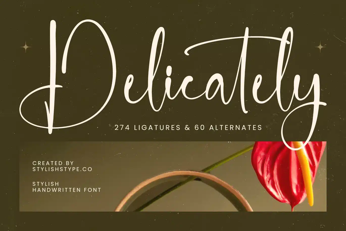 Delicately – Stylish Handwritten Font font preview