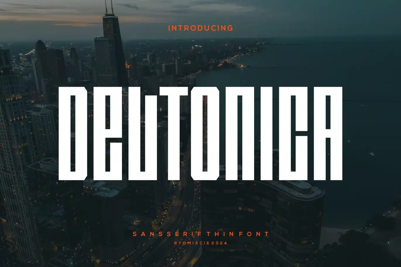 Deltonica – Modern Sans Serif Thin Font font preview