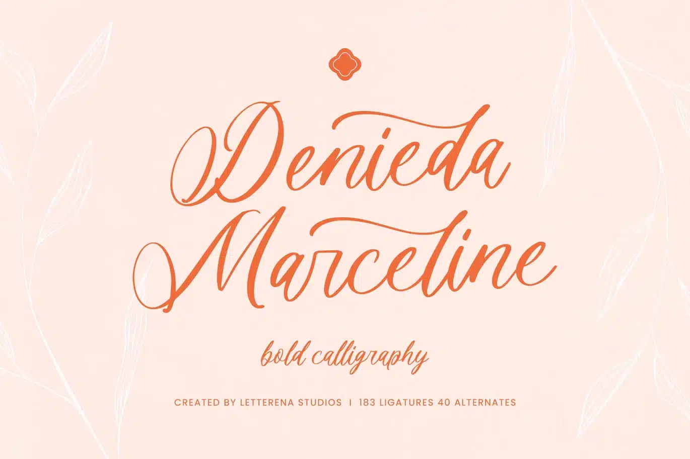 Denieda Marceline – Bold Calligraphy Font font preview