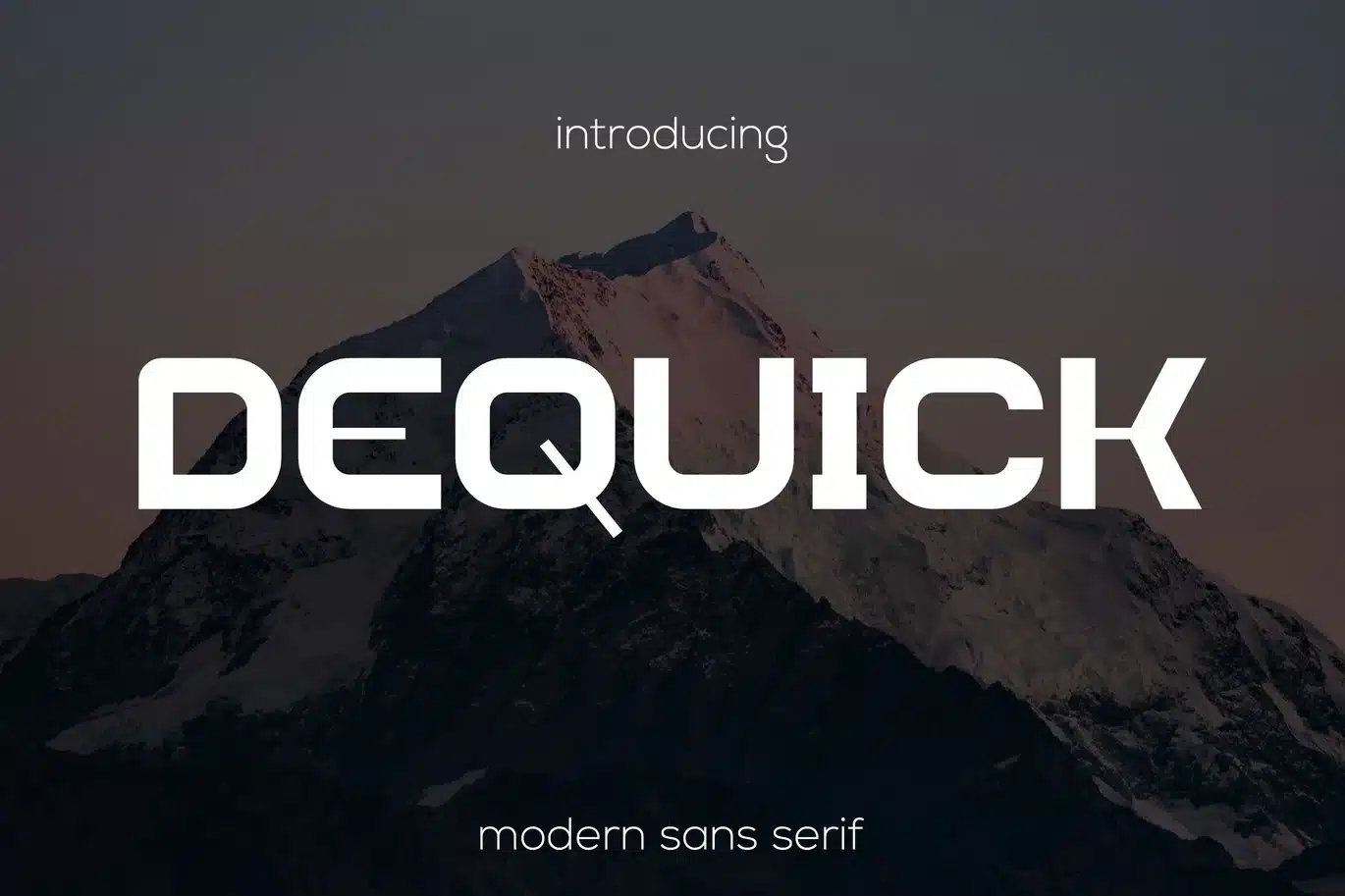 Dequick – Sans Font font preview