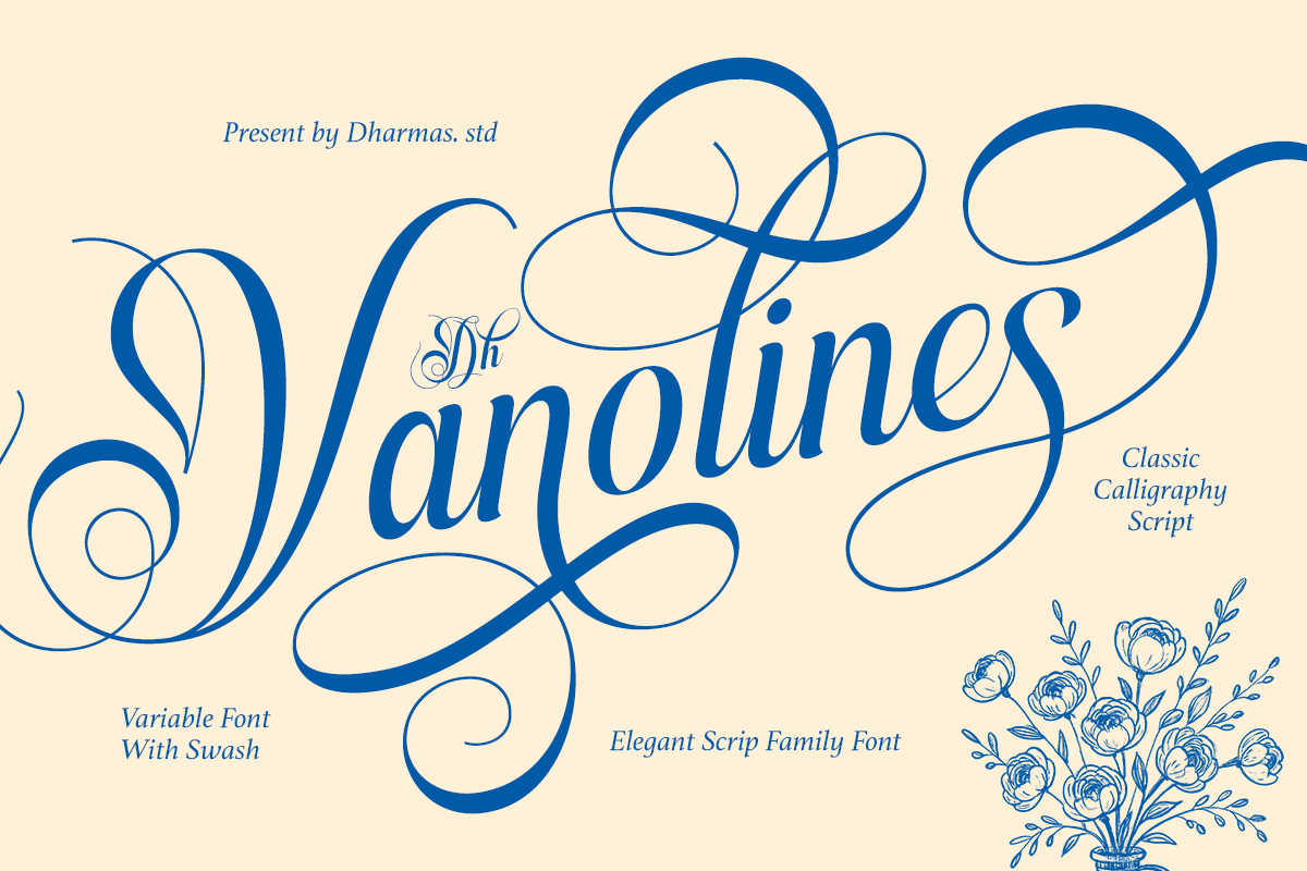 Dh Vanolines DEMO Font font preview
