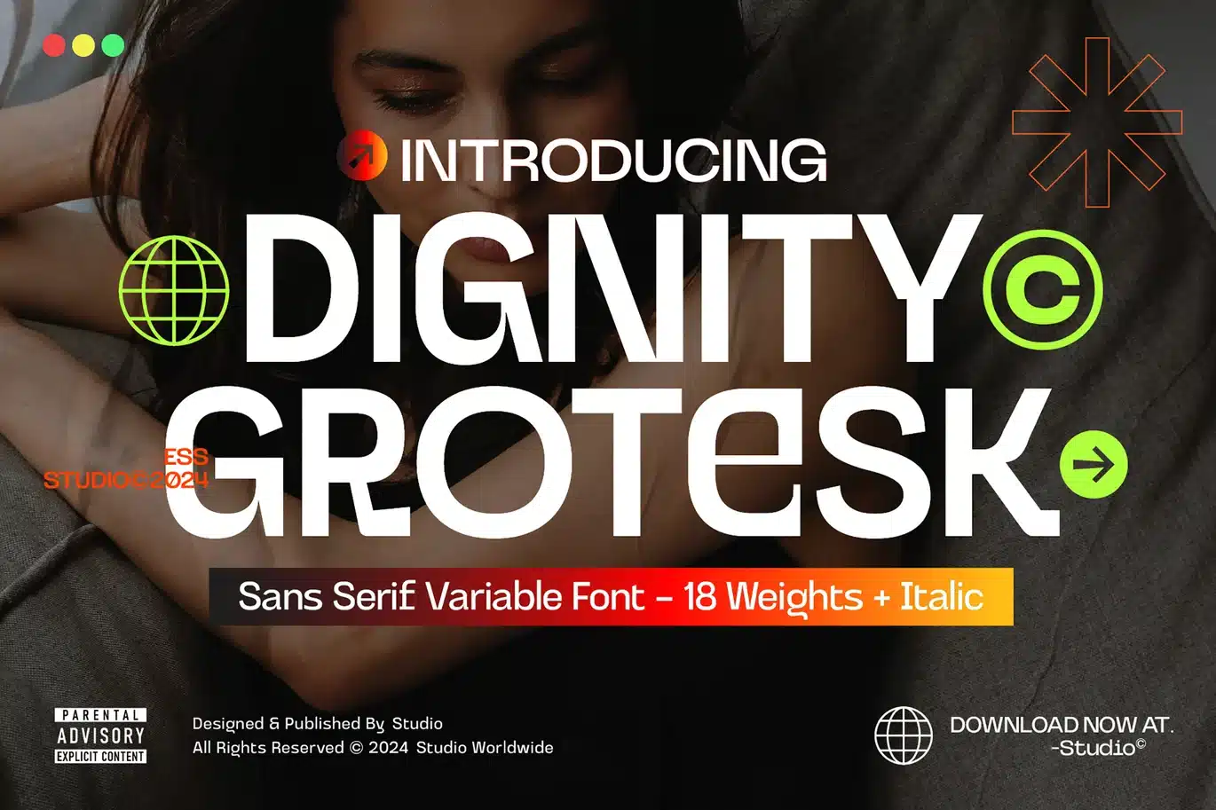 Dignity Grotesk Salt Font font preview