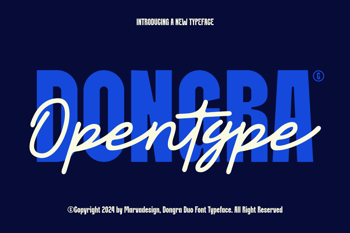 Dongra – Duo Font font preview