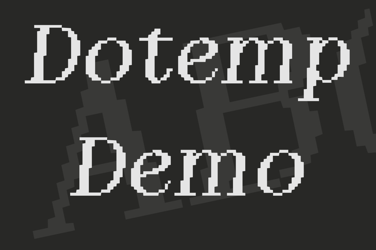 Dotemp Demo Font font preview