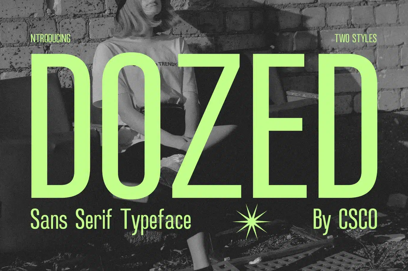 Dozed – Condensed Sans Serif Font font preview