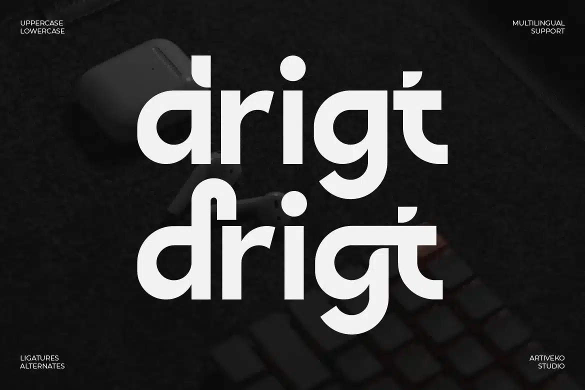 Drigt – Modern Creative Sans Serif Font font preview