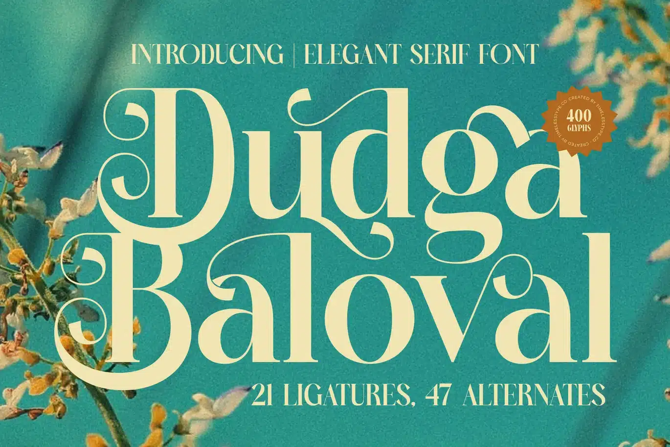 Dudga Baloval – Elegant Serif Font font preview