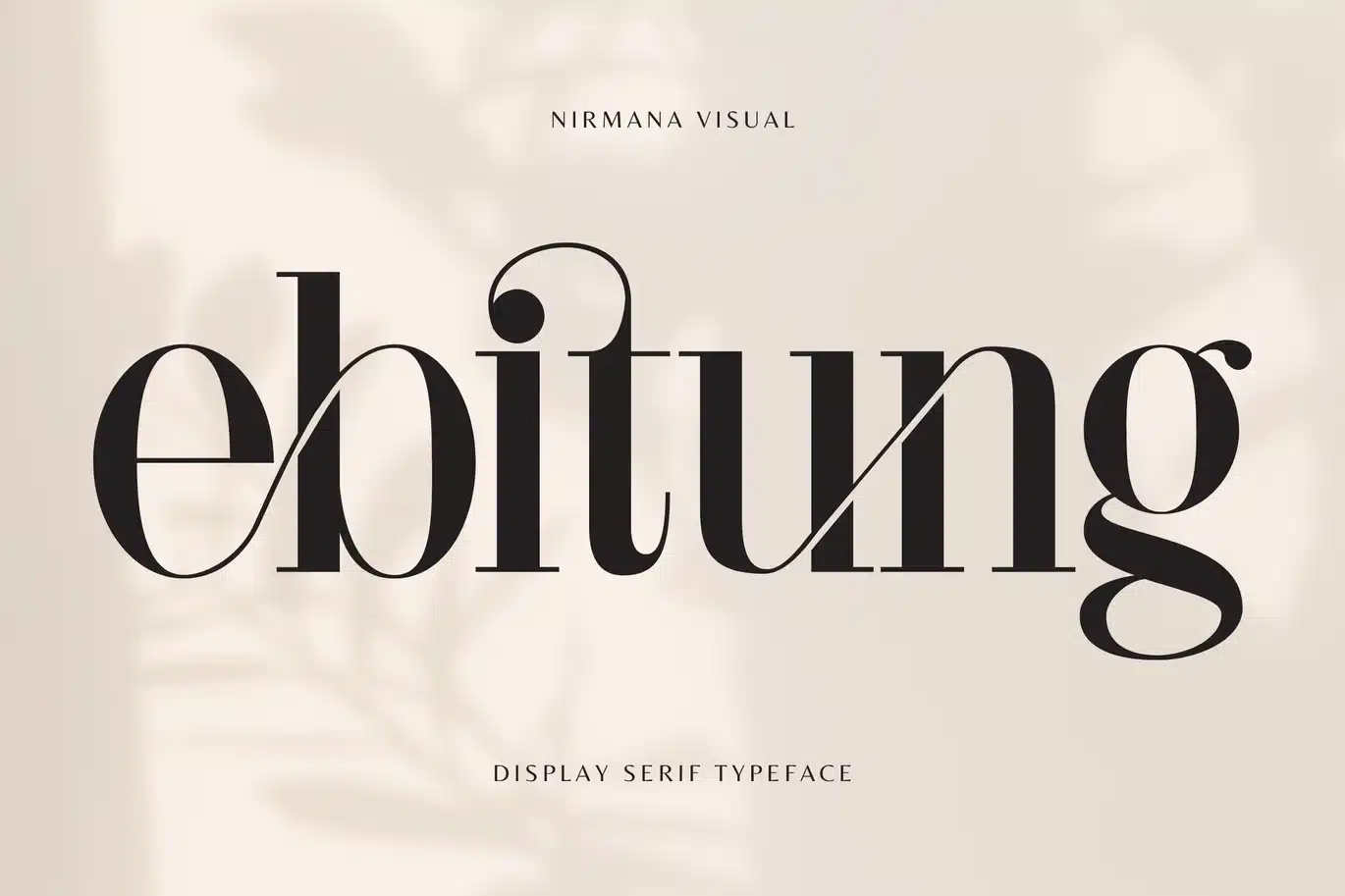Ebitung – Modern Branding Logo Font font preview