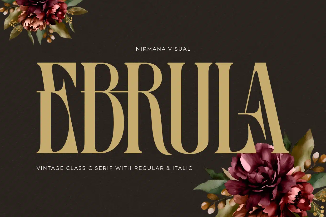 Ebrula Vintage – Classic Serif Font font preview
