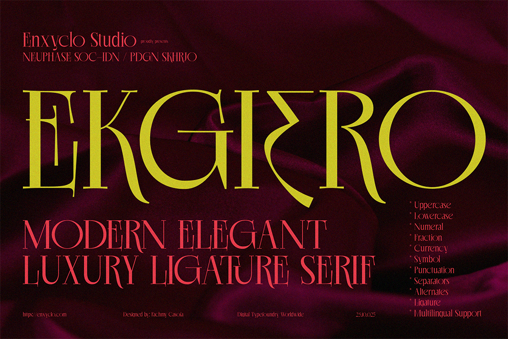Ekgiero Demo Font font preview