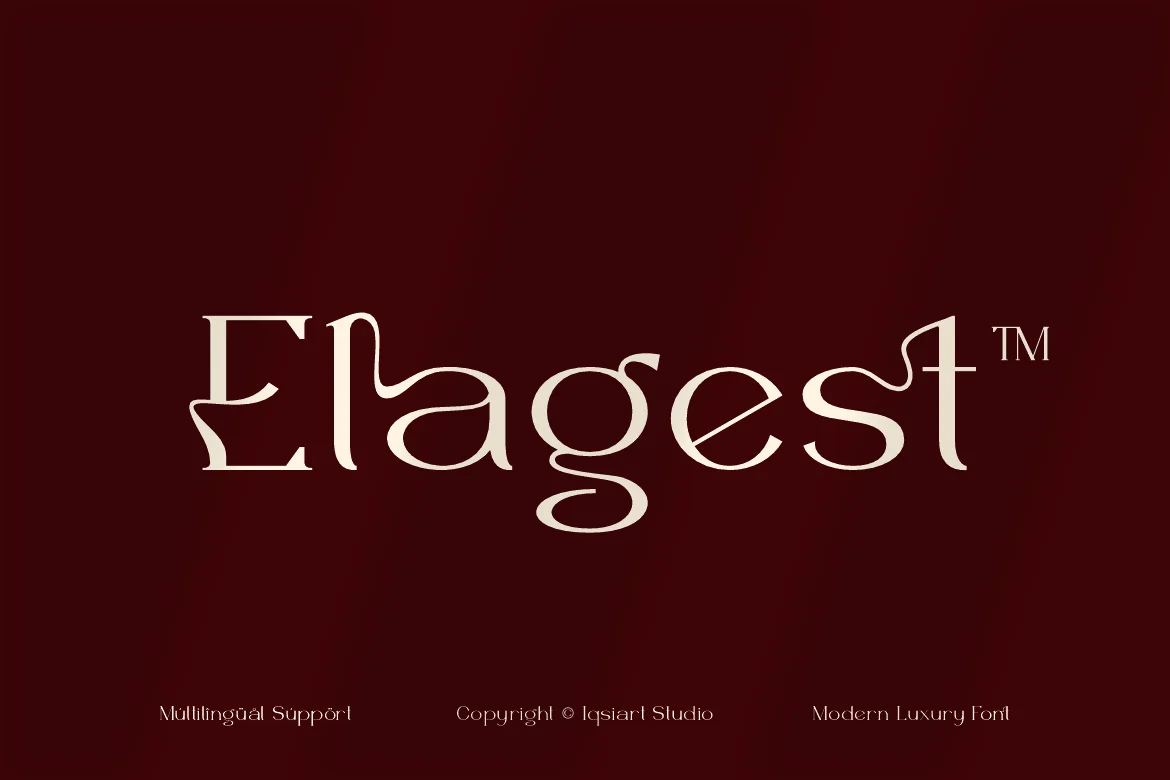 Elagest – Modern Serif Font font preview