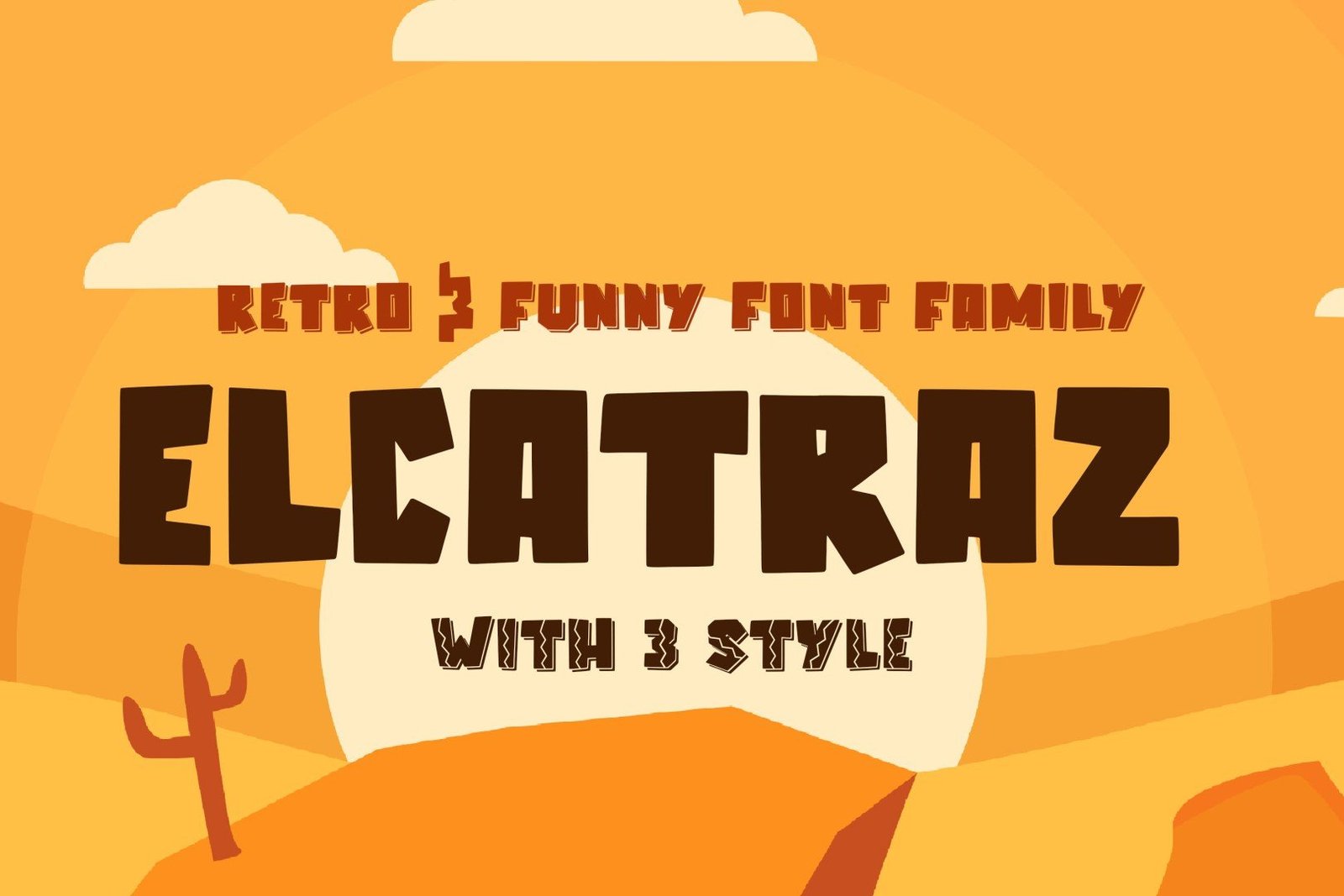 Elcatraz Font Family font preview