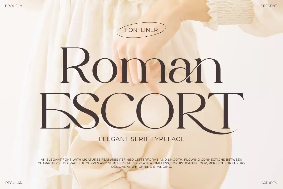 Elegant Ligature Serif – Roman Escort Font font preview