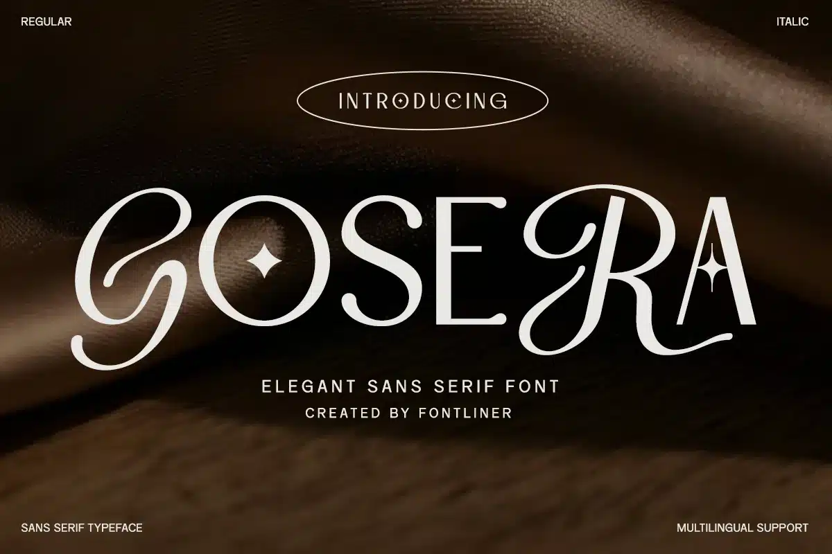 Elegant Sans Font – Gosera font preview