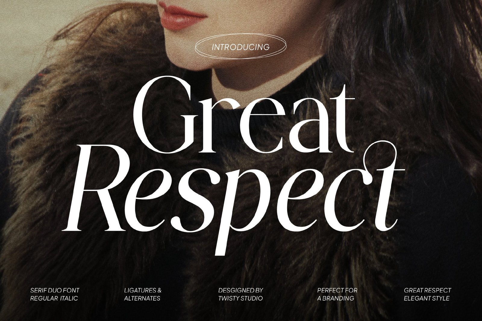 Elegant Serif Font – Great Respect font preview