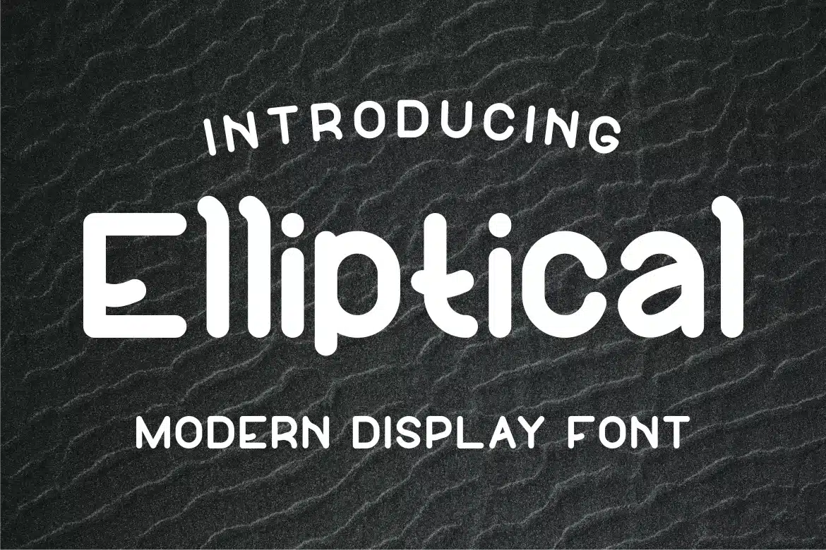 Elliptical Font font preview