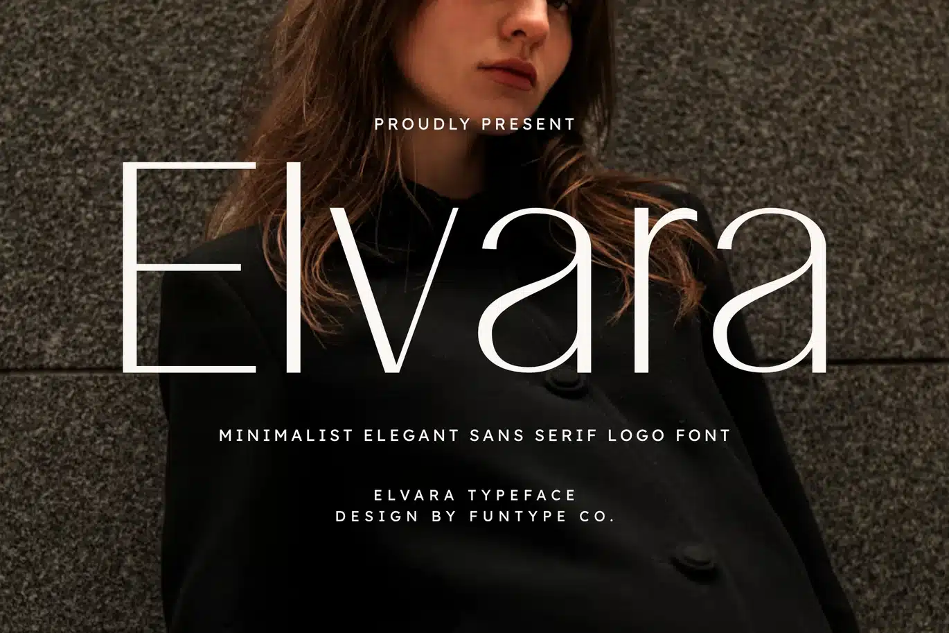 Elvara – Minimalist Elegant Sans Serif Logo Font font preview