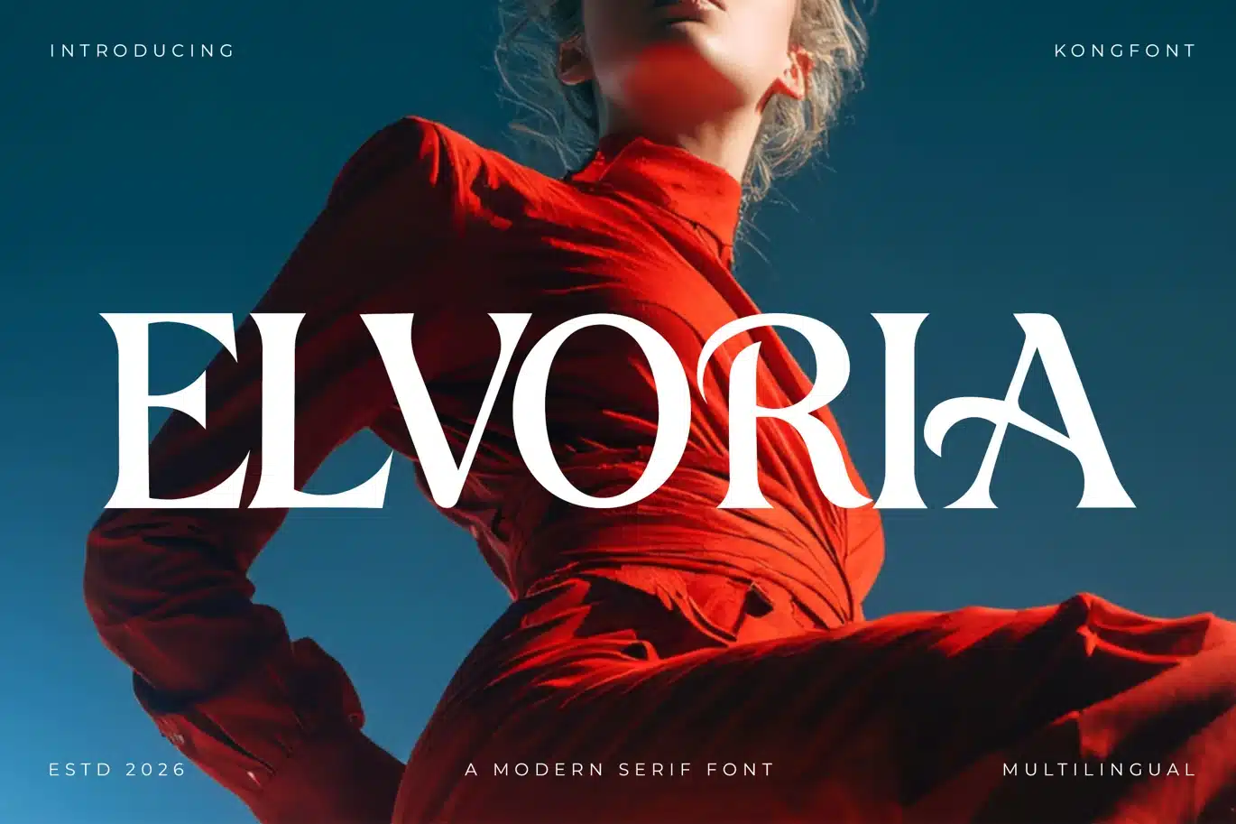 Elvoria – Modern Serif Font font preview