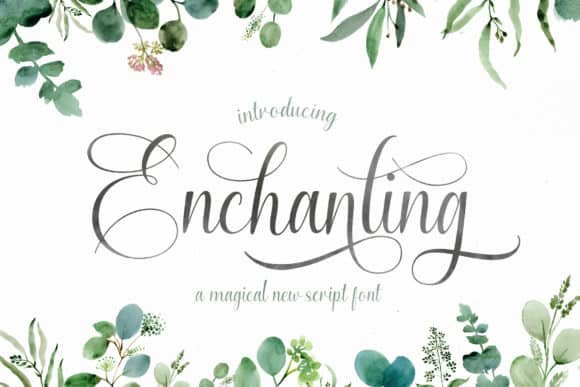 Enchanting Script Font font preview