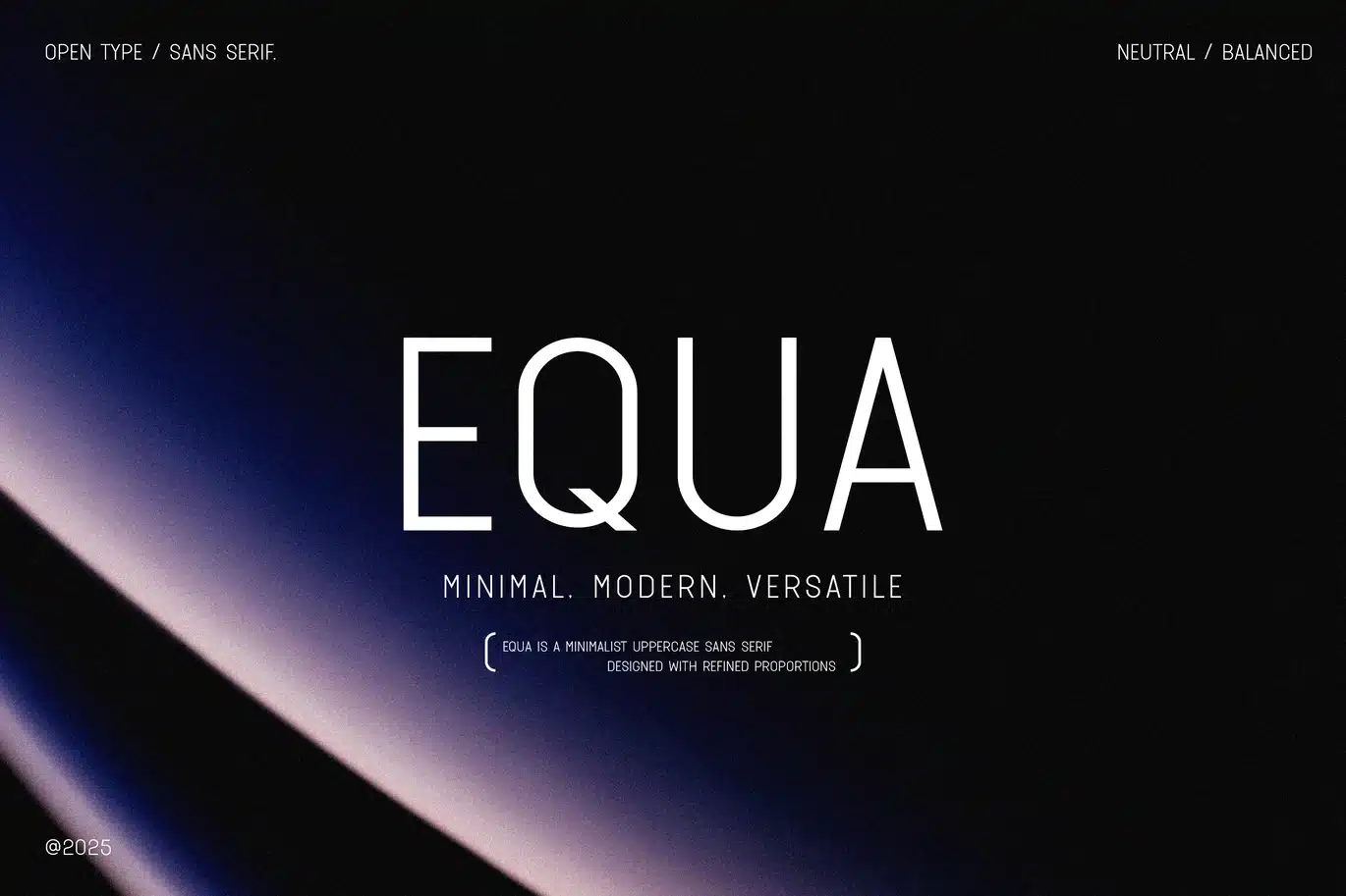 Equa Regular Font font preview